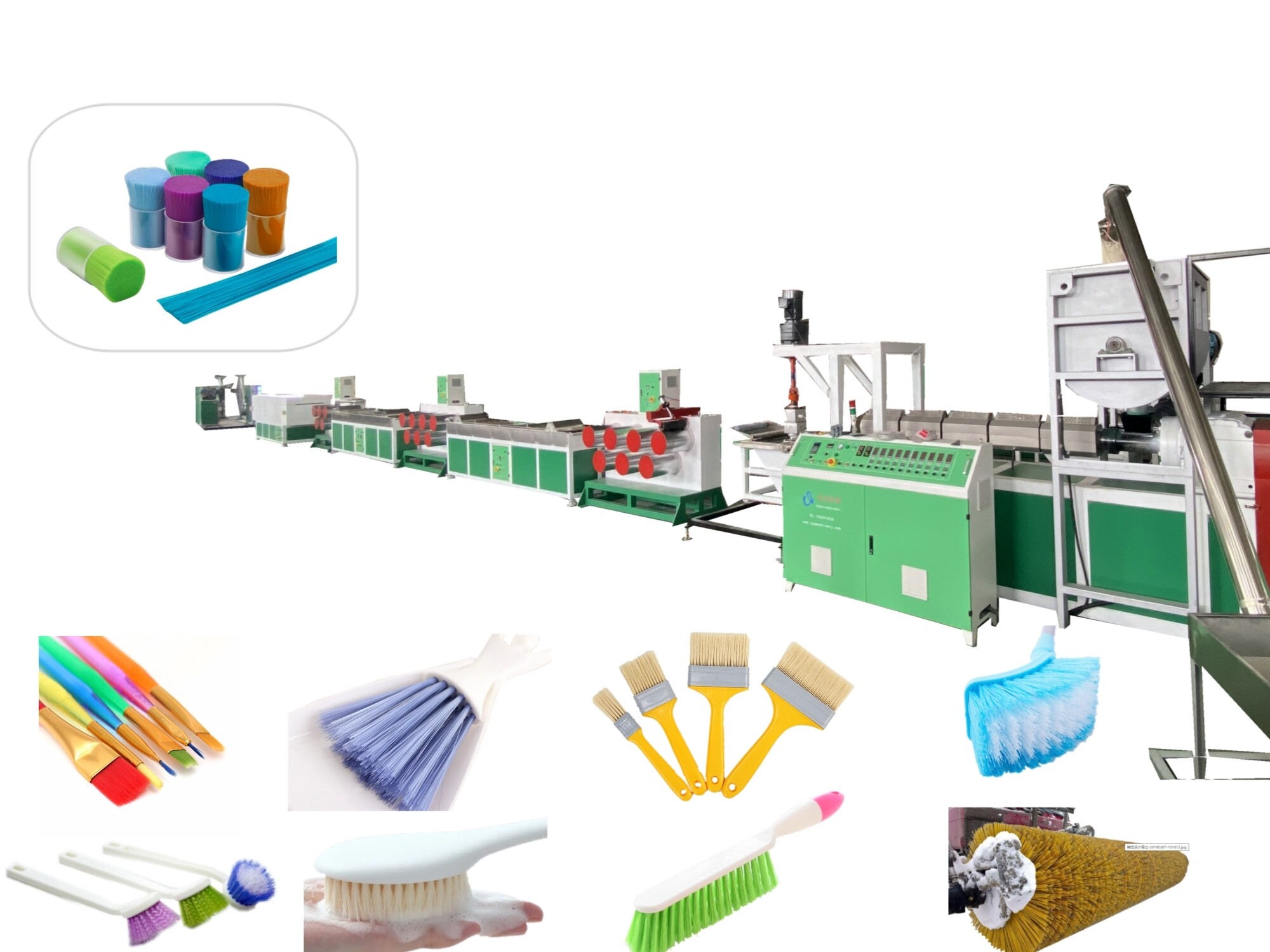 PET PP brush filament extruder machine PET PP brush filament extruder machine