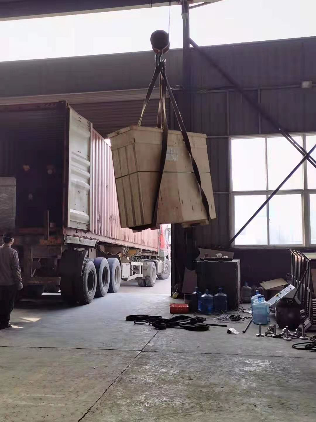 Shipment of PBT filament machine for Indian customer