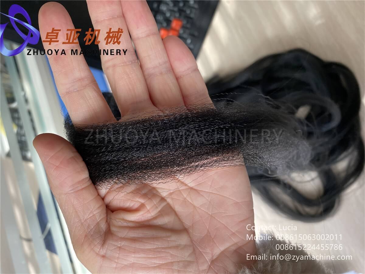 NEW Synthetic Human Hair Filament Machine Running Test