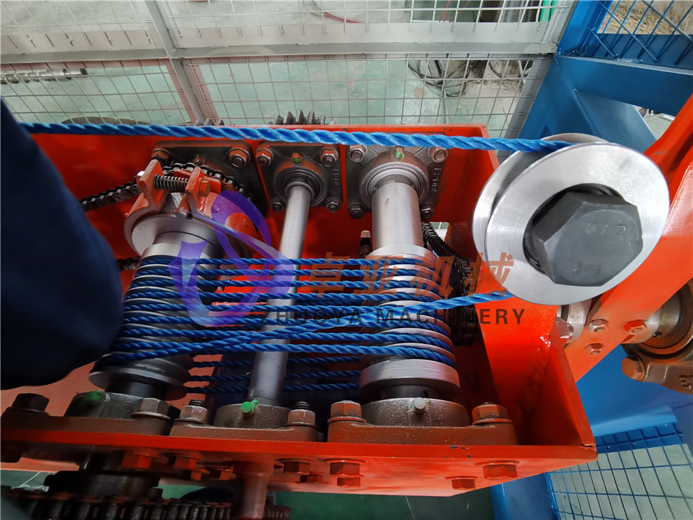 Rope twisting machine running test finshed on 28th, March