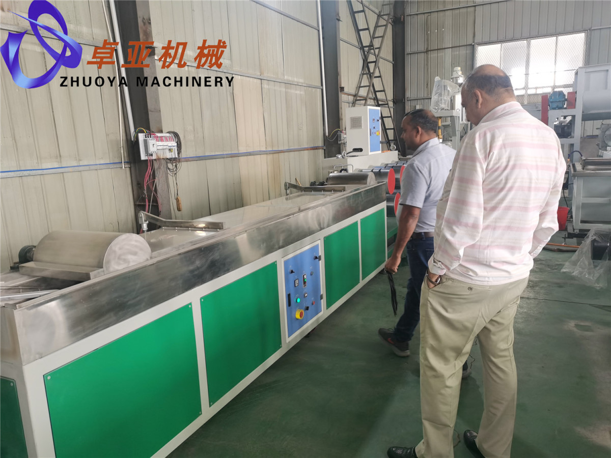Kenya Customer Came for Synthetic Hair Filament Machine Inspection