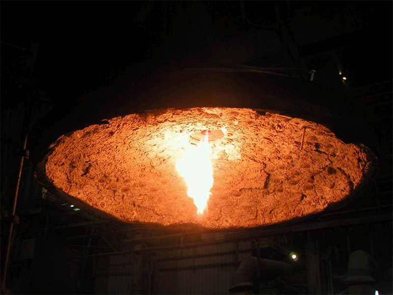Equipo de precalentamiento de cuchara de transferencia de aluminio fundido a gas