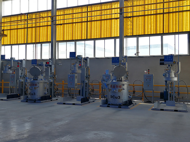 Equipo de precalentamiento de cuchara de transferencia de aluminio fundido a gas