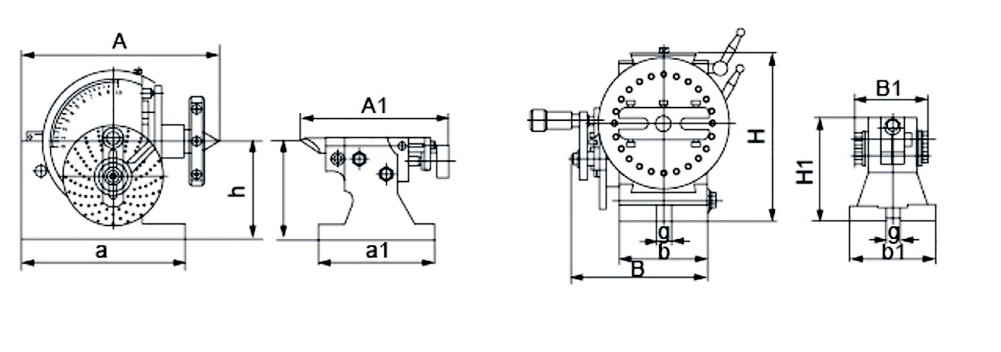 Semi-universal dividing head
