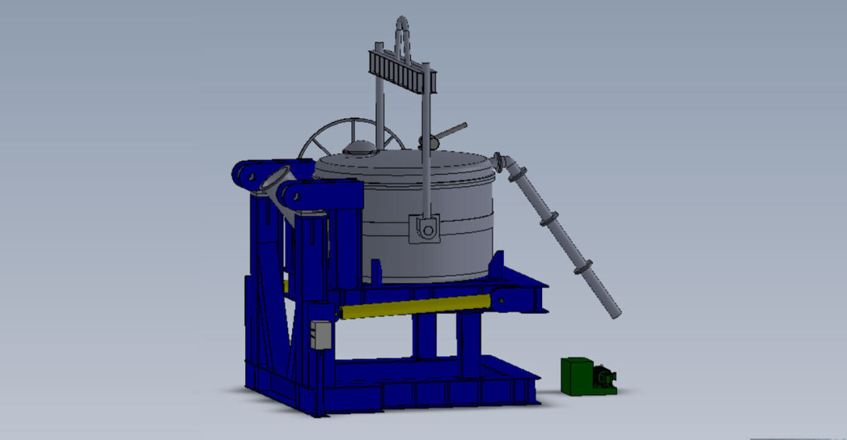 Vacuum Suction Transfer Ladle Hydraulic Tilting Device Vacuum Suction Transfer Ladle Hydraulic Tilting Device