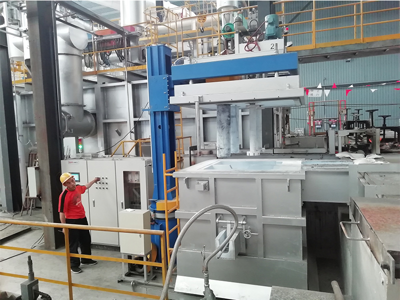 Box type in-line degassing equipment