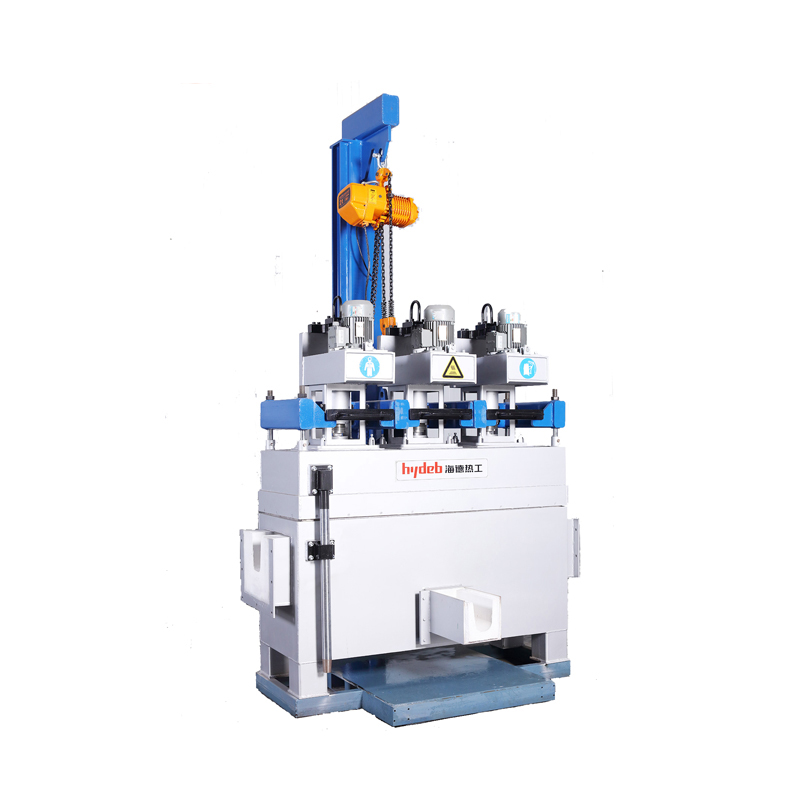 Flow-through in-line degassing equipment