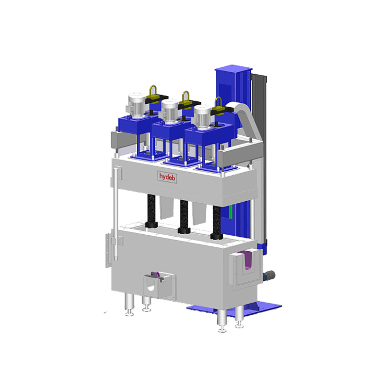 Flow-through in-line degassing equipment