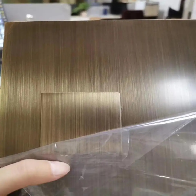 PVD Coating Mirror Gold Color Plated 304 201 316L Stainless Steel Decorative Sheet