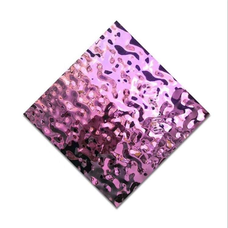 0.3mm 0.5mm 0.8mm 1.2mm 1.5mm Thick SS Sheet 304 316 316L 321 Water Ripple Stainless Steel Sheet