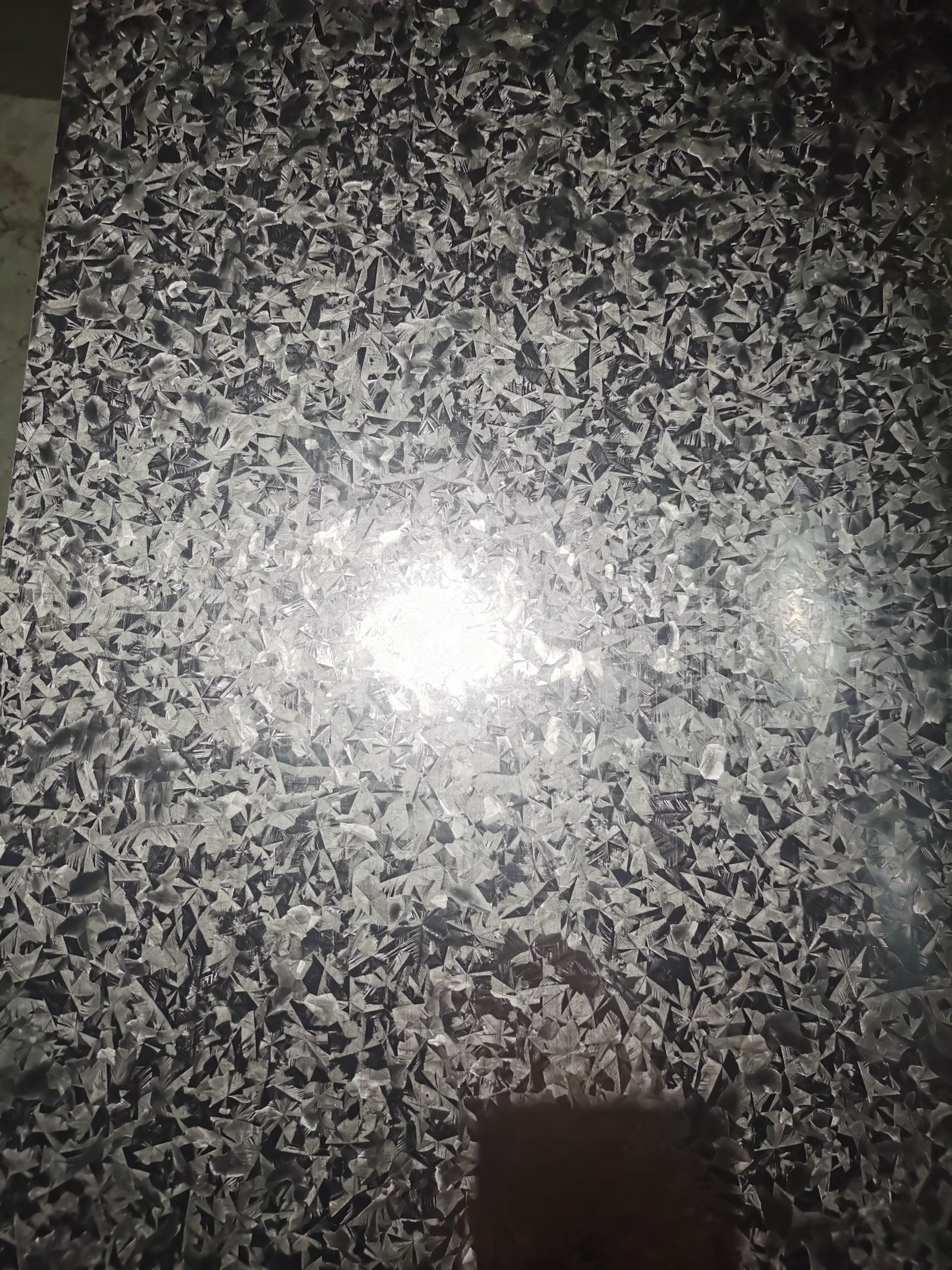 Placa de acero galvanizado