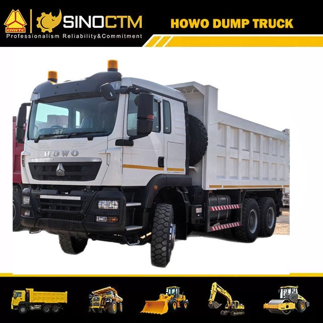 Nouveau camion-benne HOWO TX 6x4 à 10 roues, 371 HP, benne en U de 21 m³, charge utile de 30 tonnes, pour le transport dans les mines à ciel ouvert