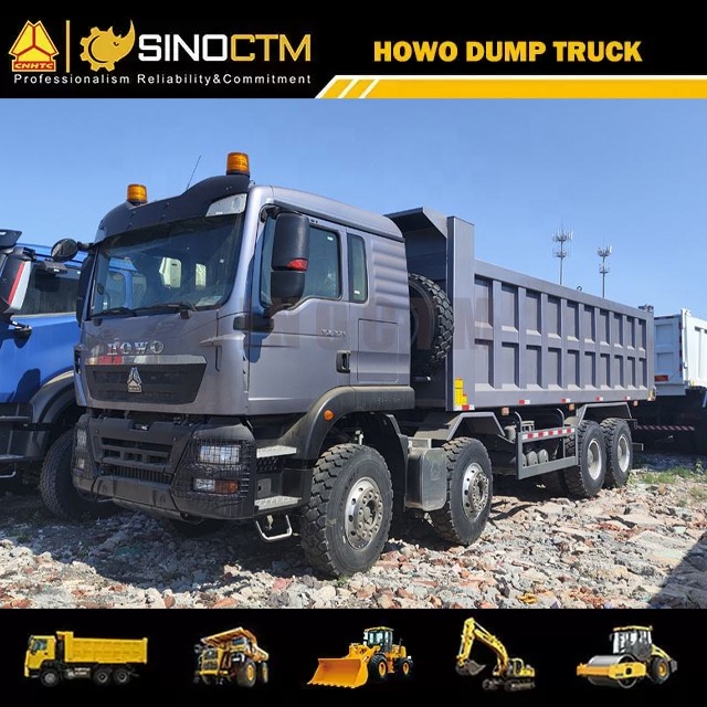 New HOWO TX 8x4 Hydraulic Tipper Truck 40Tons Payload 25CBM Cargo Box Diesel Dump Truck for Sand Transport