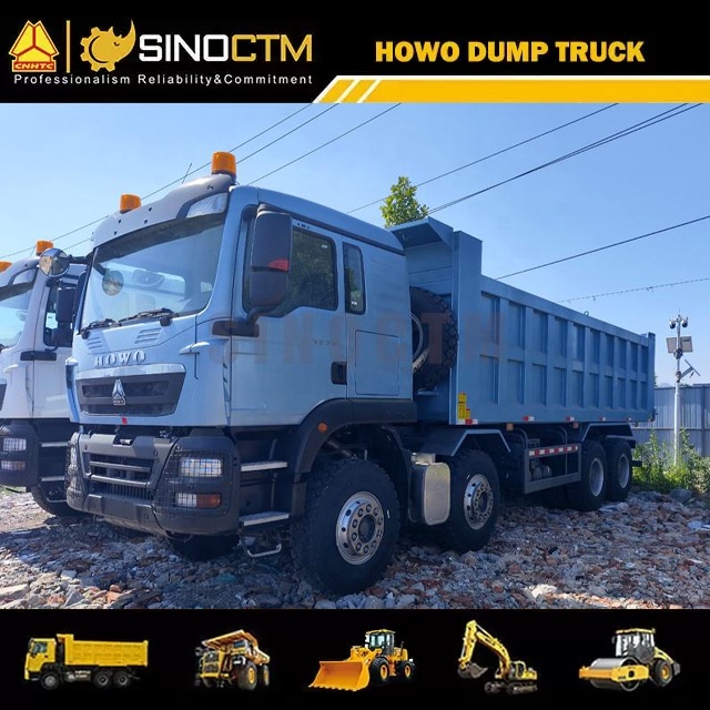 Low Price Howo TX 8x4 Dump Truck 20CBM to 28CBM Cargo Volume Tipper Lorry Dumper Truck for Mining Site