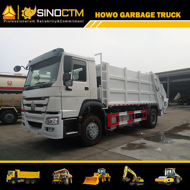 16m3 HOWO Rear Load Refuse Garbage Compactor Truck