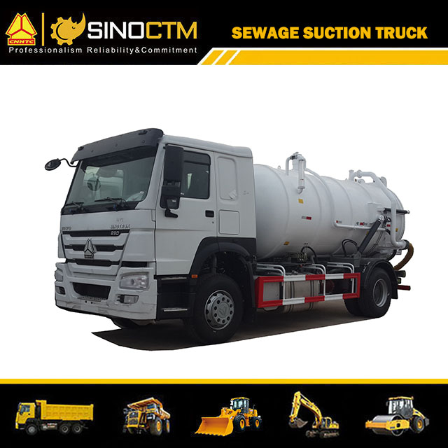 HOWO 8~14 Cbm Septik Tank Vacuum Suction Sewage Tanker Truck for Africa Cesspit Emptier