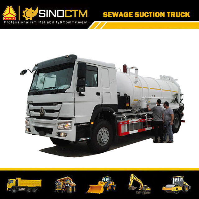 Sinotruk HOWO Large Volume 15000L 18000L Vacuum Sewage Suction Jetting Truck