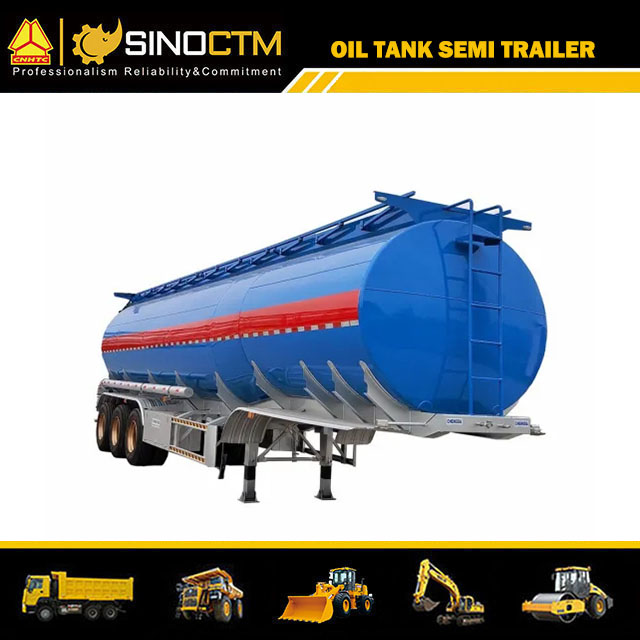 60cbm/60000L Carbon Steel Oil Tanker Semi Trailer for Fuel/Diesel/Crude Transport