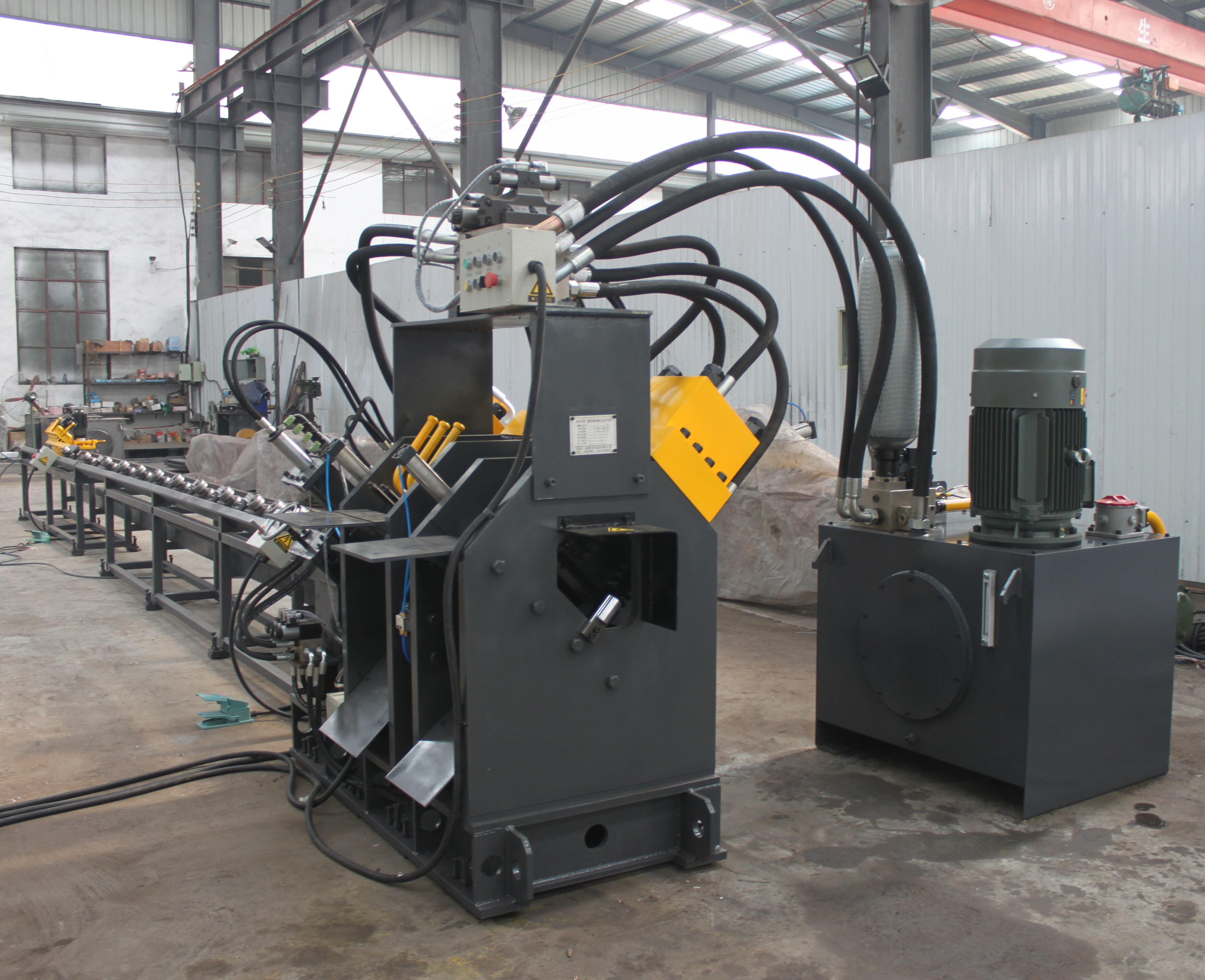 CNC Flat Steel Punching, Marking and Shearing Machine