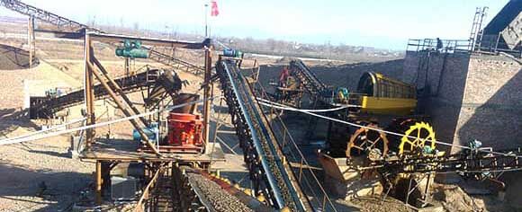 Ligne de production d'agrégats de calcaire/dolomite 300-400T/H