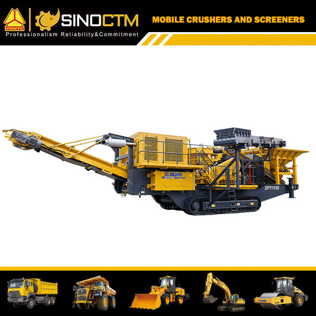 Concasseur à cône mobile sur chenilles 200t/h-590t/h