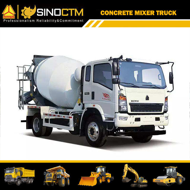 Camion malaxeur à béton léger SINOTRUK HOWO 5CBM
