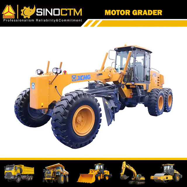 XCMG 200HP grande niveleuse Gr2003 avec lame et ripper