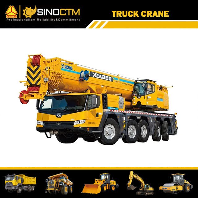 Grue tout terrain XCMG XCA220 Grue de camion mobile de 200 tonnes à vendre