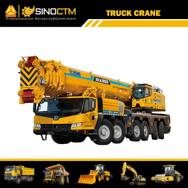 Camion grue tout terrain XCMG grue mobile de 350 tonnes XCA350 à vendre