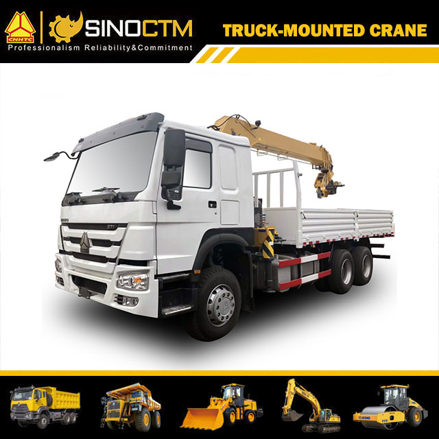 Grue à flèche télescopique de 8 tonnes montée sur camion-grue XCMG SQ8SK3Q