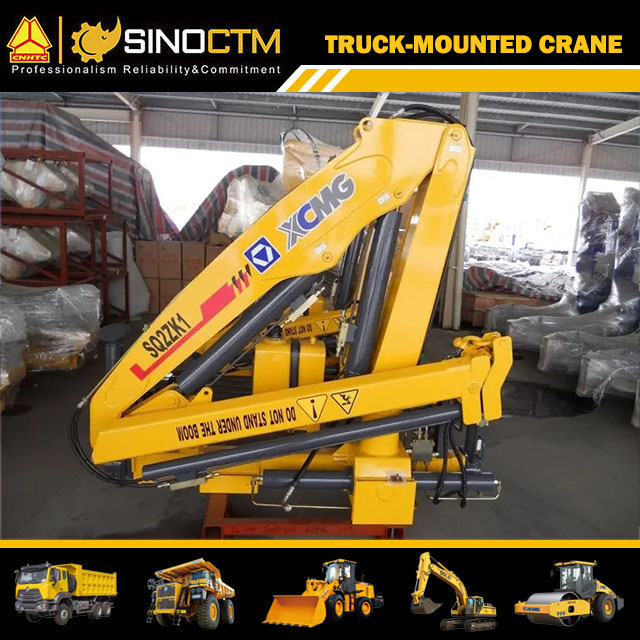 Grue montée sur camion à flèche articulée XCMG de 2 tonnes SQ2ZK1 à vendre