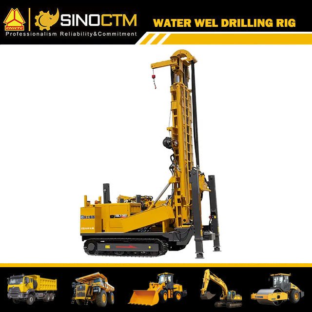 XCMG XSL7/350 Machine de forage de puits d'eau sur chenilles 700 m de profondeur prix de plate-forme de forage de puits d'eau hydraulique