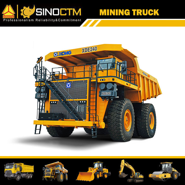 XCMG officiel XDE240 240 tonnes prix de camion à benne basculante de mine de charbon électrique à vendre