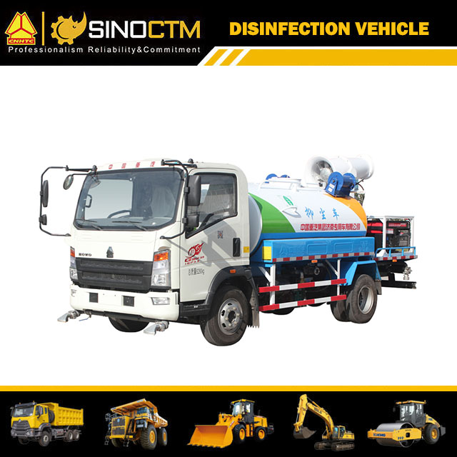 Vente de camion léger de véhicule de désinfection de SINOTRUK HOWO 5cbm