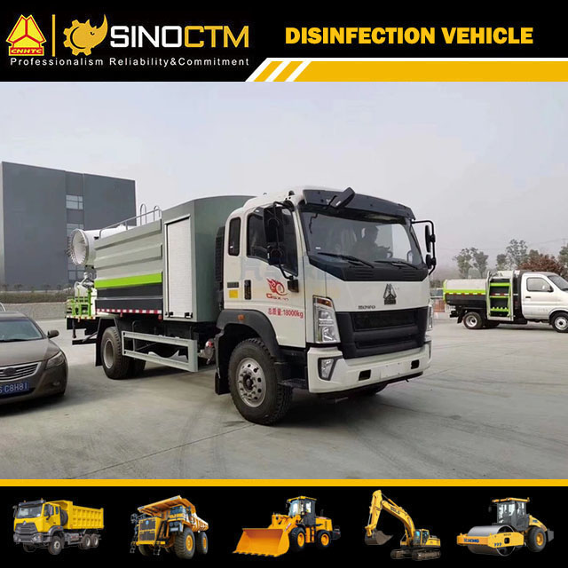 CAMION LÉGER DE VÉHICULE DE DÉSINFECTION DE SINOTRUK HOWO 6cbm