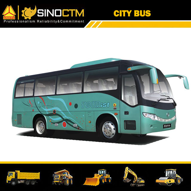 Bus urbain de fabrication chinoise de taille moyenne de 8,0 m avec une capacité de 33 passagers
