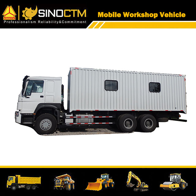 Véhicule d'atelier mobile HOWO 6x4 à vendre