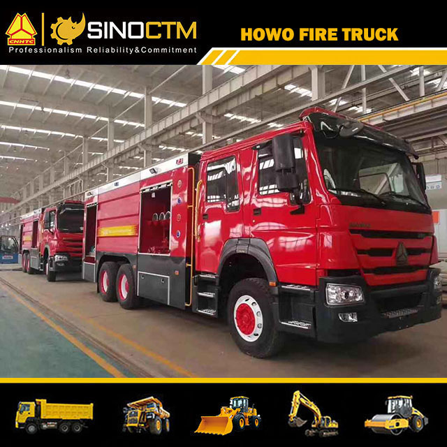 Camion de pompiers à eau HOWO 6X4 10cbm