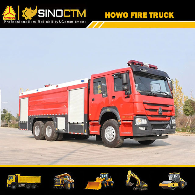Camion de pompiers à eau HOWO 6X4 10cbm