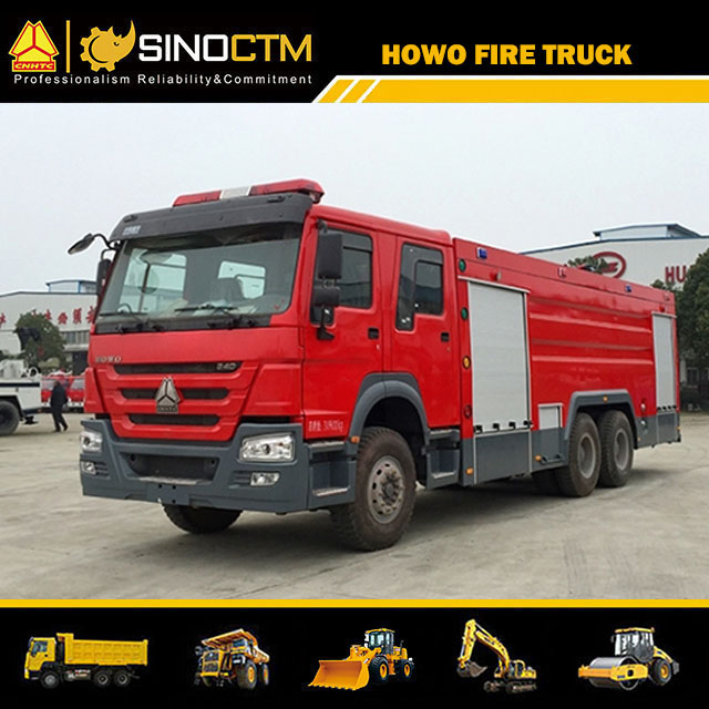 Camion de pompiers à eau HOWO 6X4 10cbm