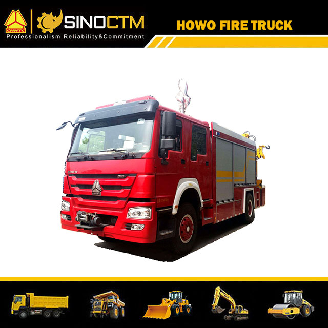 SINOTRUK HOWO 4x2 RESCUE FIRE TRUCK