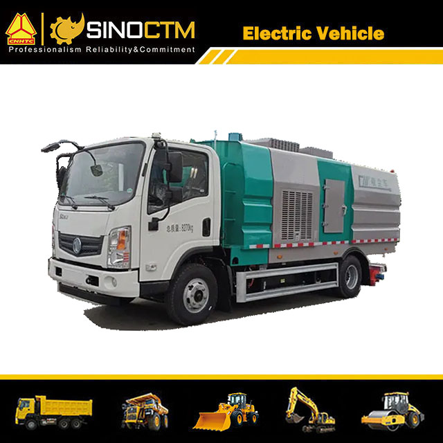 Camion balayeuse sous vide électrique 5.5CBM à vendre