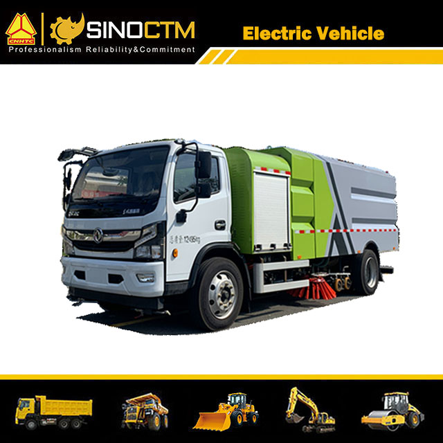 Camion de balayage de rue de vide Dongfeng 4 brosses camion de balayeuse de route