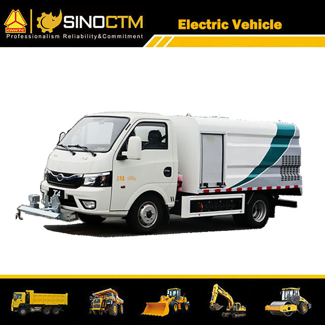 Camion électrique 1,2 m3, balayeuse, nettoyeur de chaussée, petit camion de balayage de rue, camion d'entretien routier