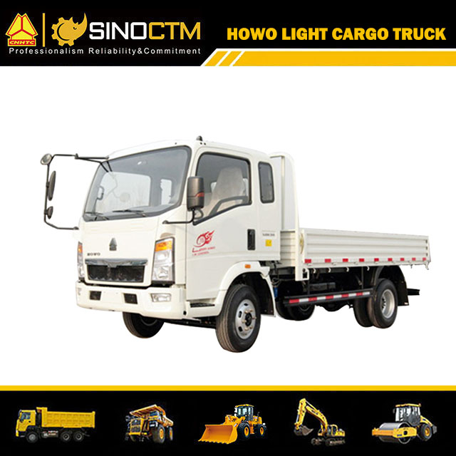 Camion léger HOWO 4X2 141hp 6t 13FT camion cargo