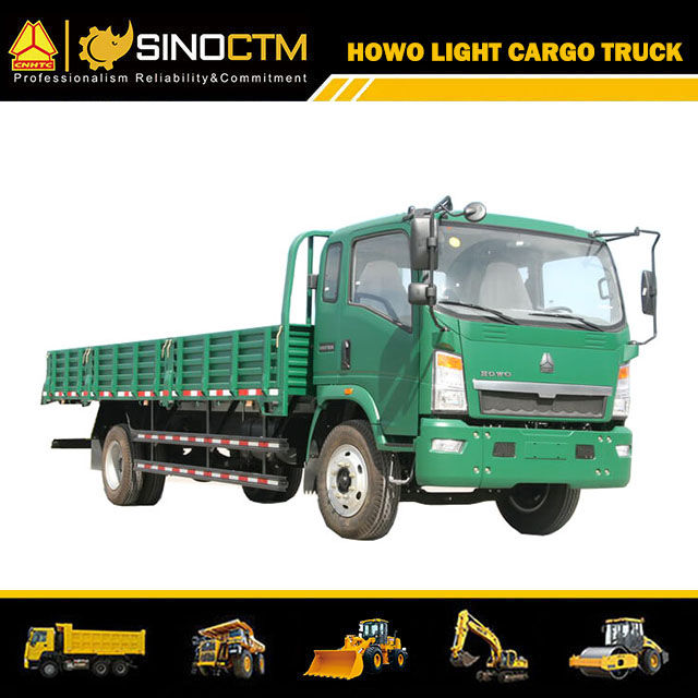 Camion Sino HOWO camion à benne basculante léger 4X2 camion de fret à plat 160hp