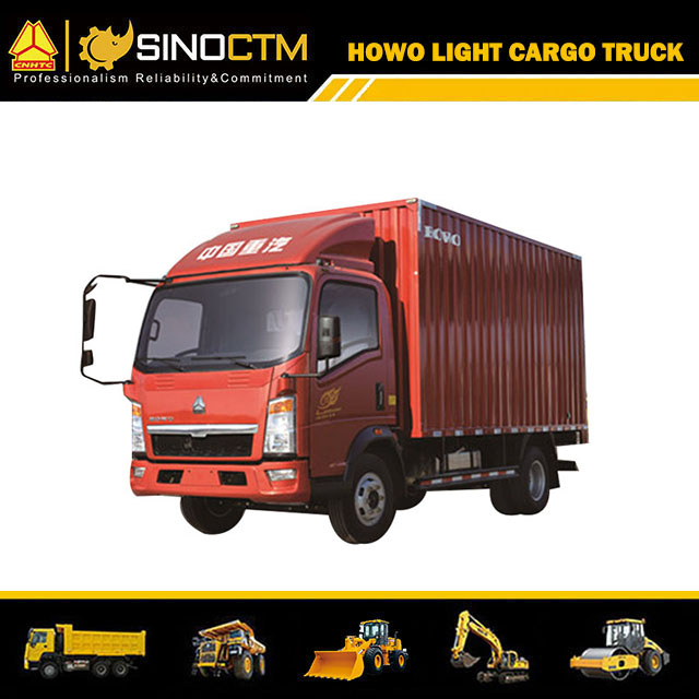 4*2 14FT 110HP Sinotruk HOWO camion léger/camions Van