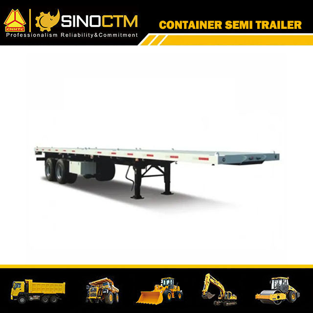 3 essieux 20FT 40FT 45FT nouveau conteneur résistant à plat semi-remorque de camion
