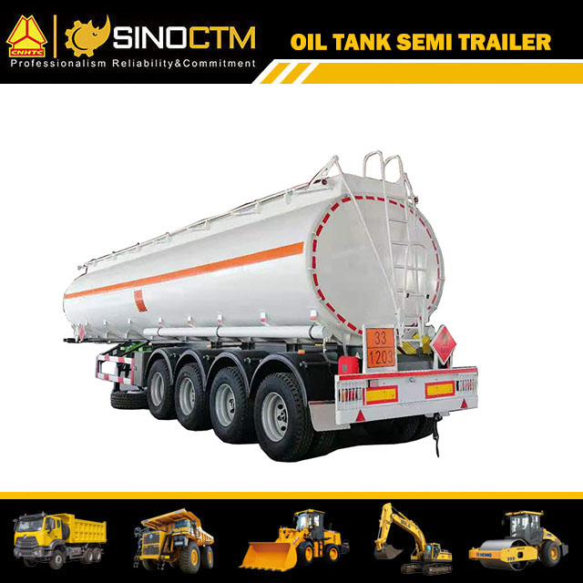 Euro Standrad 75cbm réservoir d'huile réservoir de carburant semi-remorque pétrolier liquide