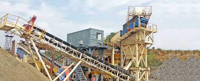 Ligne de production d'agrégats de granit/basalte 500-600T/H